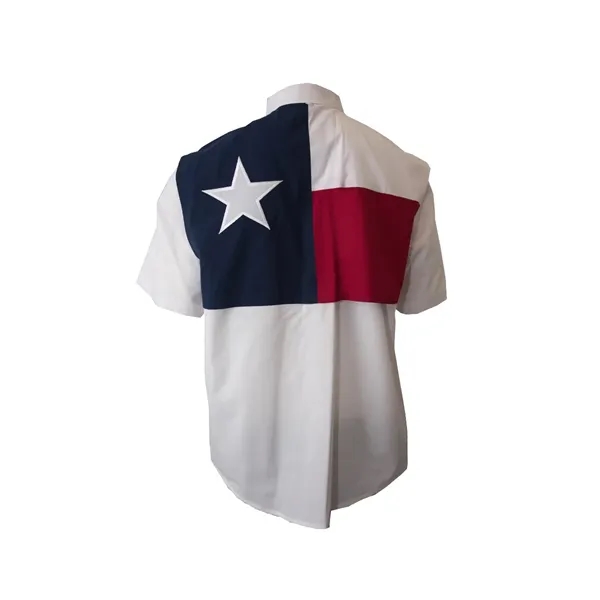 Texas Flag Fishing Shirt Short Sleeve-Tall - Texas Flag Fishing Shirt Short Sleeve-Tall - Image 3 of 4