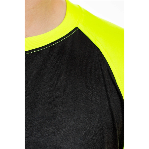 High Visibility TWO TONE POLYESTER TEE - High Visibility TWO TONE POLYESTER TEE - Image 3 of 6