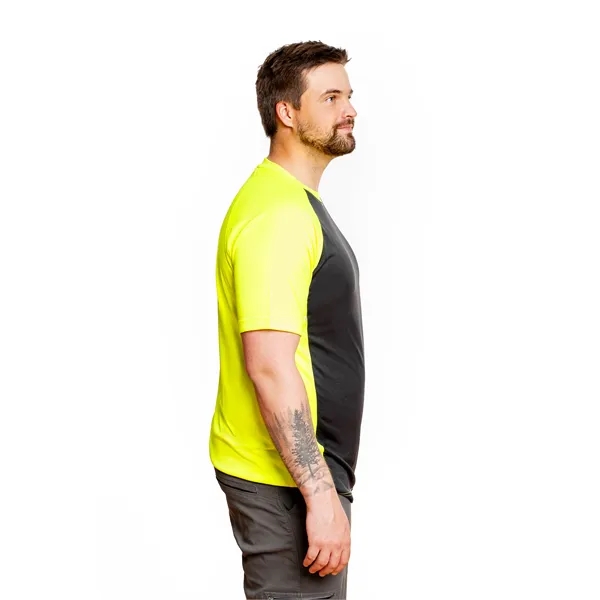 High Visibility TWO TONE POLYESTER TEE - High Visibility TWO TONE POLYESTER TEE - Image 2 of 6