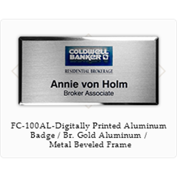 Full Color Digitally Printed Badge On Aluminum - Full Color Digitally Printed Badge On Aluminum - Image 3 of 4