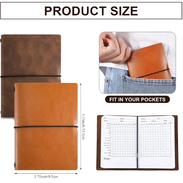 Leather Golf Scorecard Book - Leather Golf Scorecard Book - Image 1 of 3