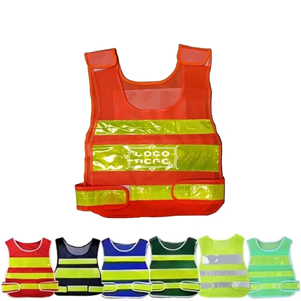 Safety Vest Outdoor Reflective Mesh Workwear - Safety Vest Outdoor Reflective Mesh Workwear - Image 0 of 1