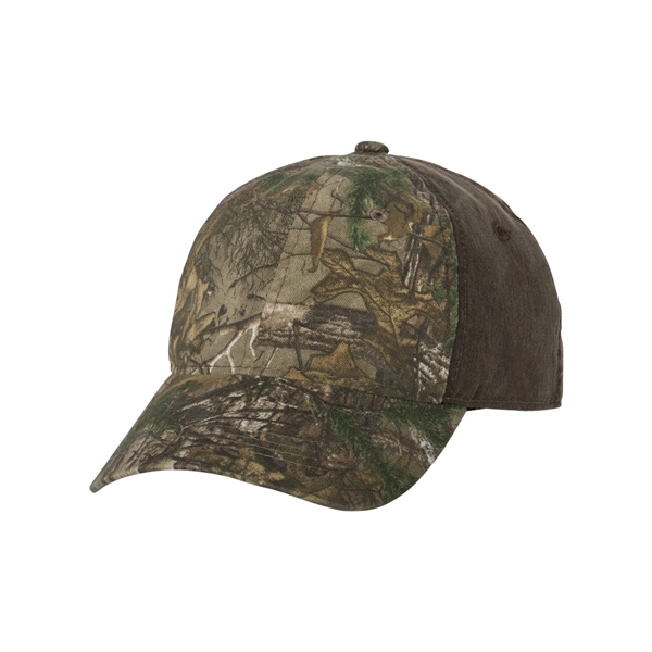 Outdoor Cap Weathered Cotton with Camo Cap