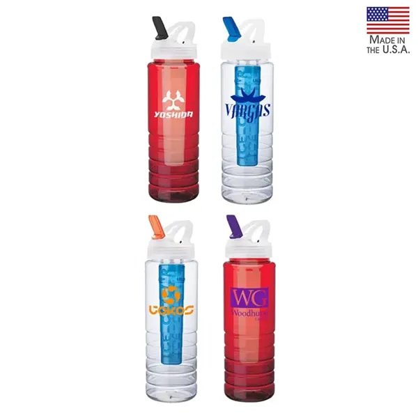 26 oz. PET Bottle with Flip Spout & Ice Stick - 26 oz. PET Bottle with Flip Spout & Ice Stick - Image 0 of 0