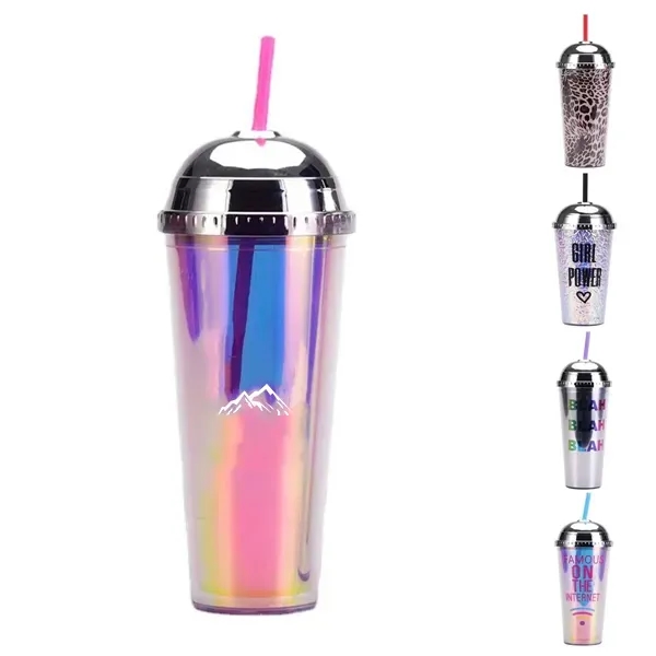 Glitter Plastic Tumbler - Glitter Plastic Tumbler - Image 0 of 3