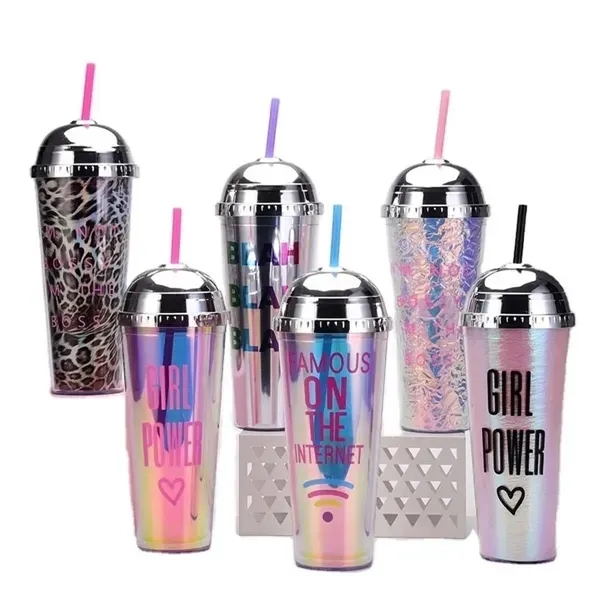 Glitter Plastic Tumbler - Glitter Plastic Tumbler - Image 1 of 3