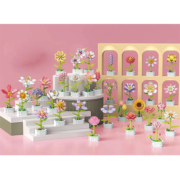 Single Flower Bouquet Building Blocks Set Kit - Single Flower Bouquet Building Blocks Set Kit - Image 4 of 4