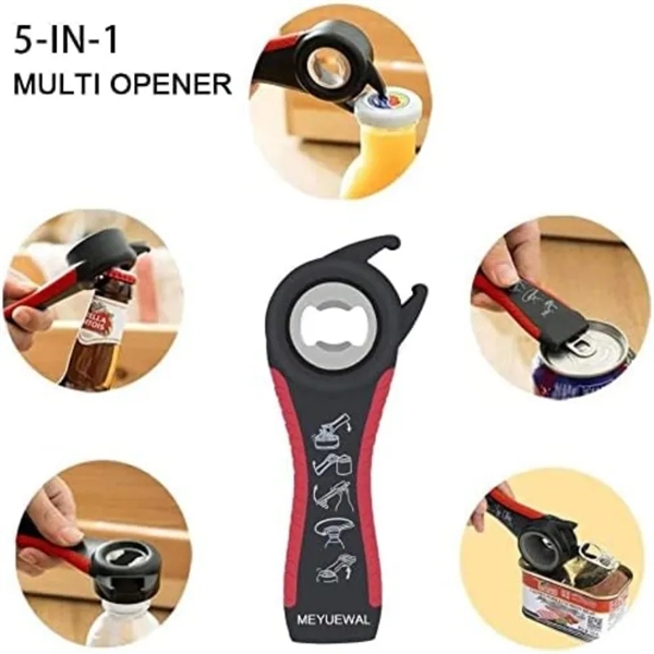 5 in 1 Multi Function Can  Bottle Jar Opener Kit - 5 in 1 Multi Function Can  Bottle Jar Opener Kit - Image 2 of 5