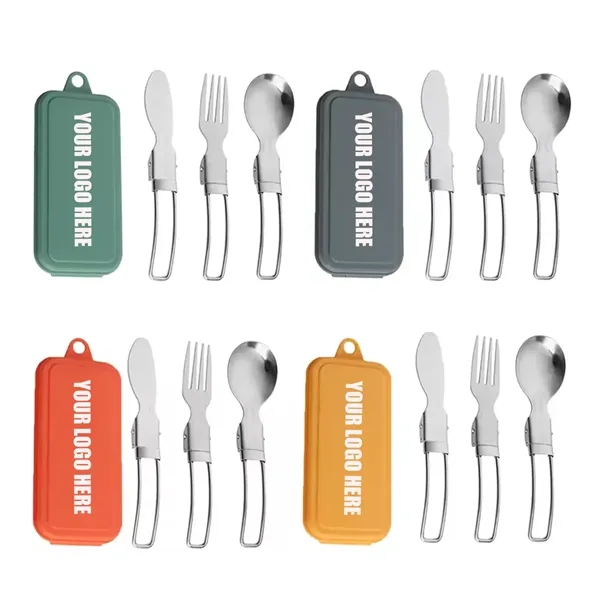 Foldable Camping Cutlery Set - Foldable Camping Cutlery Set - Image 0 of 3