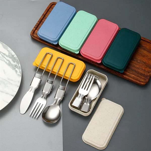 Foldable Camping Cutlery Set - Foldable Camping Cutlery Set - Image 2 of 3