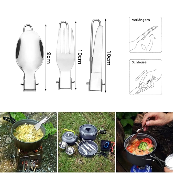 Foldable Camping Cutlery Set - Foldable Camping Cutlery Set - Image 3 of 3