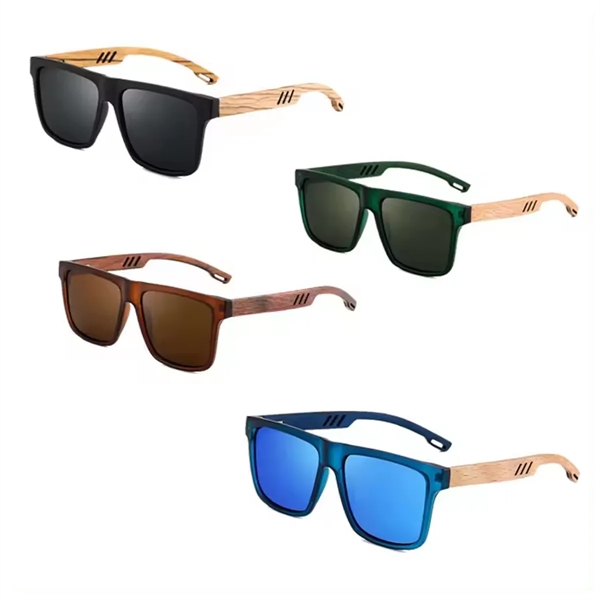 Custom Polarized Bamboo Wooden Sunglasses - Custom Polarized Bamboo Wooden Sunglasses - Image 3 of 3