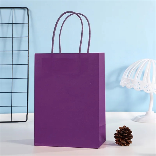 Recyclable Kraft Paper Shopping Bag - Recyclable Kraft Paper Shopping Bag - Image 7 of 9