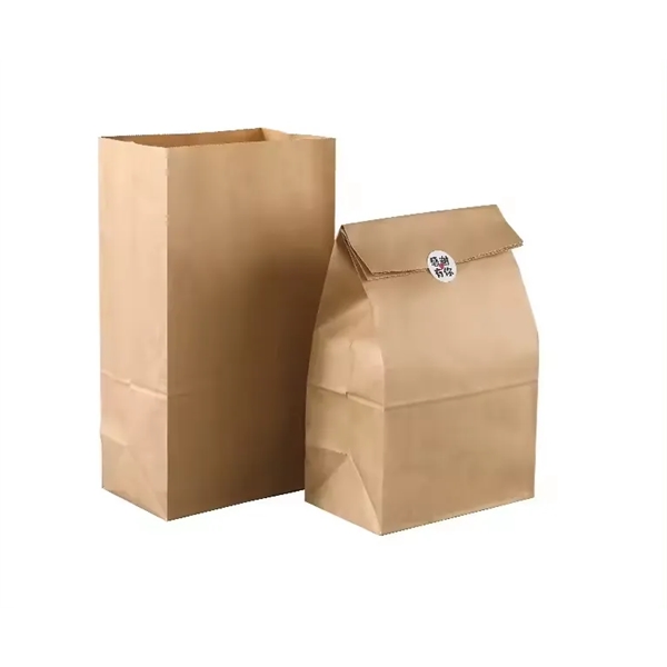 Disposable Brown Kraft Paper Bags - Disposable Brown Kraft Paper Bags - Image 3 of 5
