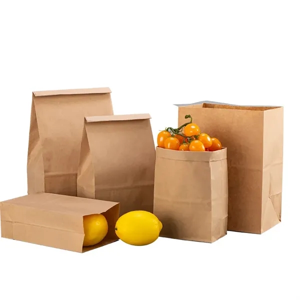 Disposable Brown Kraft Paper Bags - Disposable Brown Kraft Paper Bags - Image 4 of 5