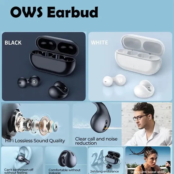Bluetooth Headphones Wireless Earbuds Dual LED Power Display - Bluetooth Headphones Wireless Earbuds Dual LED Power Display - Image 0 of 8