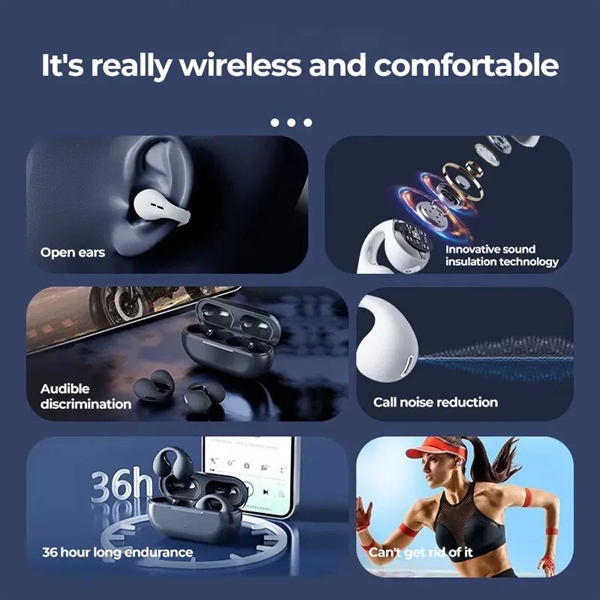 Bluetooth Headphones Wireless Earbuds Dual LED Power Display - Bluetooth Headphones Wireless Earbuds Dual LED Power Display - Image 6 of 8