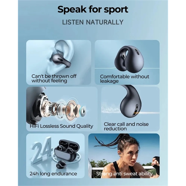 Bluetooth Headphones Wireless Earbuds Dual LED Power Display - Bluetooth Headphones Wireless Earbuds Dual LED Power Display - Image 8 of 8