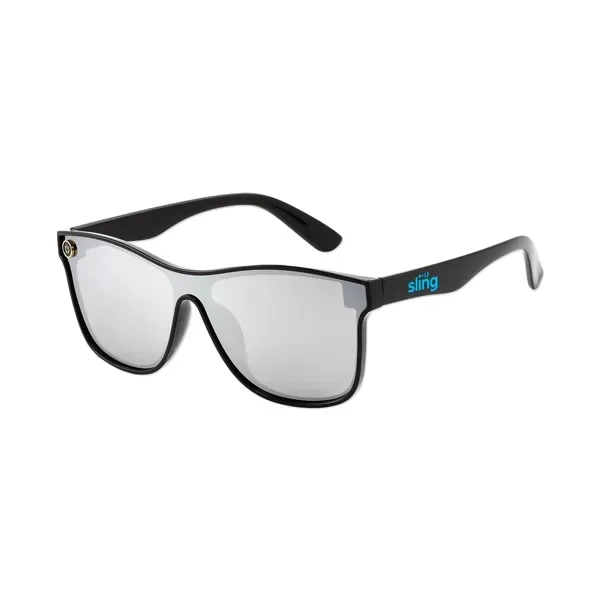 Mixer Sunglasses Black with Mirrored Lens