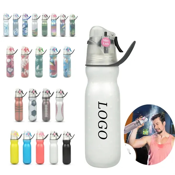2-In-1 Mist & Sip Water Bottles With Three-Layer Heat - 2-In-1 Mist & Sip Water Bottles With Three-Layer Heat - Image 0 of 6