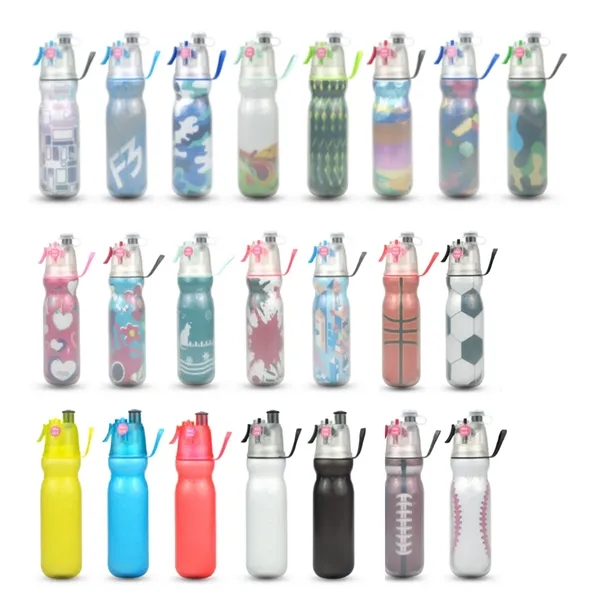 2-In-1 Mist & Sip Water Bottles With Three-Layer Heat - 2-In-1 Mist & Sip Water Bottles With Three-Layer Heat - Image 1 of 6