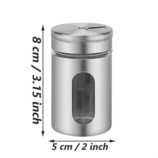 Stainless Steel Salt And Spice Jars - Stainless Steel Salt And Spice Jars - Image 1 of 4