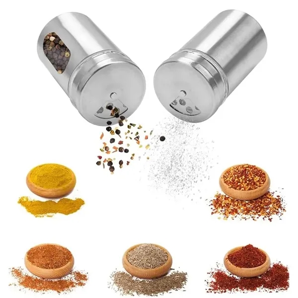 Stainless Steel Salt And Spice Jars - Stainless Steel Salt And Spice Jars - Image 2 of 4