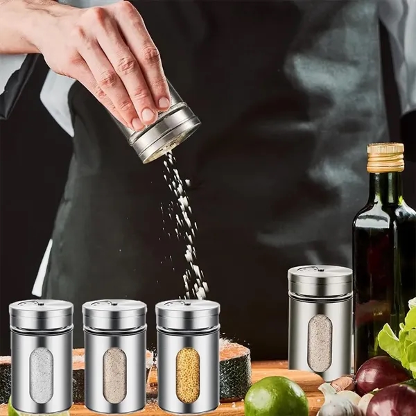 Stainless Steel Salt And Spice Jars - Stainless Steel Salt And Spice Jars - Image 3 of 4