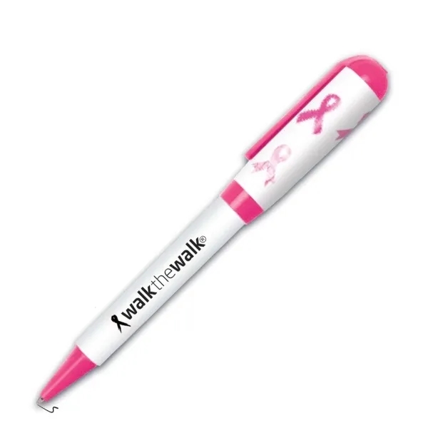 USA Pink Ribbon Designer Jumbo Twist Pen - USA Pink Ribbon Designer Jumbo Twist Pen - Image 0 of 1