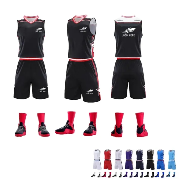 Quickdry Customfit Poly-Fiber Basketball Kits - Quickdry Customfit Poly-Fiber Basketball Kits - Image 0 of 1