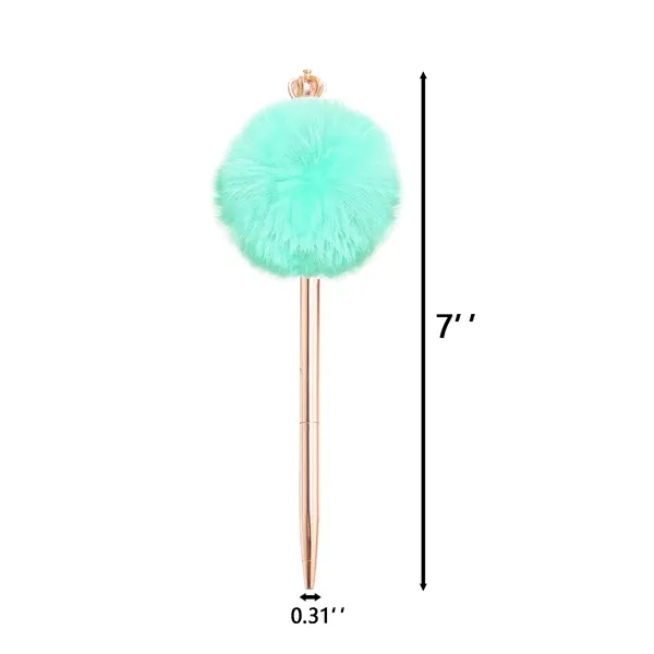 Pompom Crown Ballpoint Pen - Pompom Crown Ballpoint Pen - Image 1 of 15