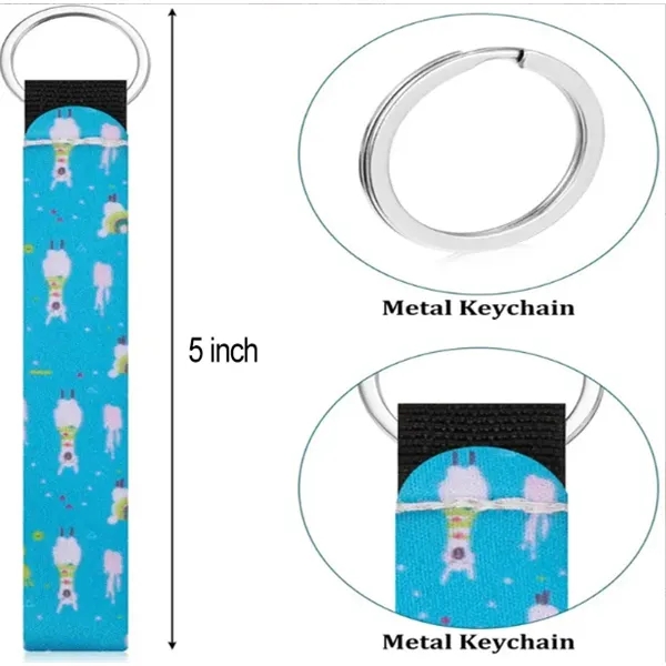 Full Color Wristband Key Chain Lanyard - Full Color Wristband Key Chain Lanyard - Image 2 of 3