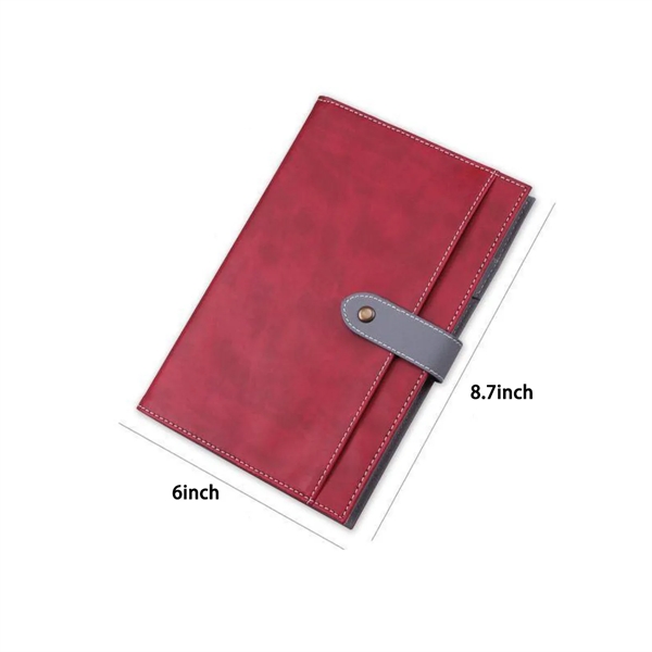 Business Travel Pocket with Magnetic Buckle Notebook - Business Travel Pocket with Magnetic Buckle Notebook - Image 1 of 3