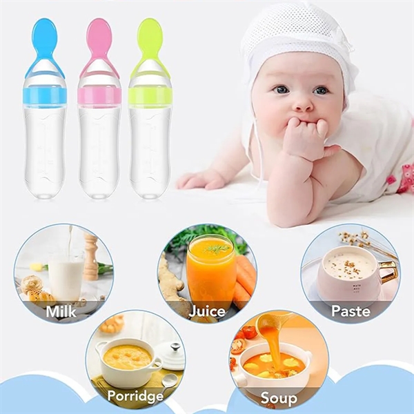 Baby Feeding Spoon Bottle Food Dispenser - Baby Feeding Spoon Bottle Food Dispenser - Image 3 of 4