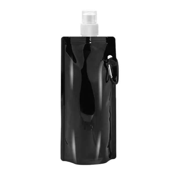 16oz Collapsible Travel Water Bottle with Carabiner Clip - 16oz Collapsible Travel Water Bottle with Carabiner Clip - Image 8 of 12