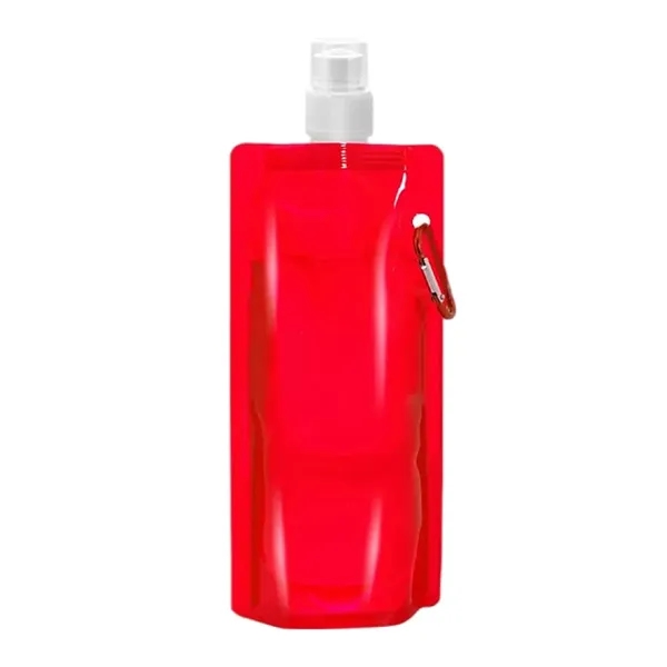 16oz Collapsible Travel Water Bottle with Carabiner Clip - 16oz Collapsible Travel Water Bottle with Carabiner Clip - Image 11 of 12