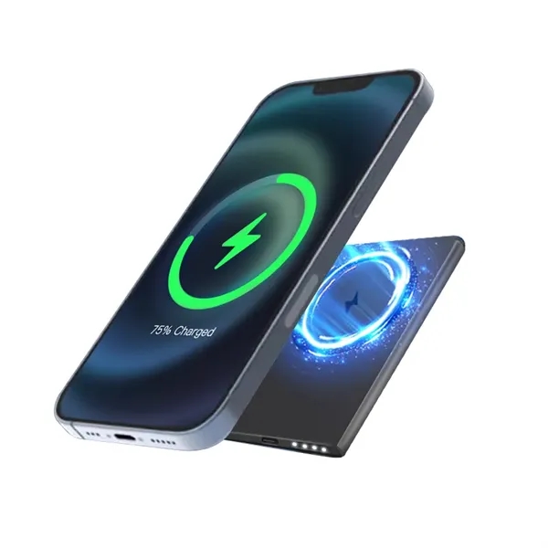 2000mAh Magnetic Emergency Wireless Charging Power Bank - 2000mAh Magnetic Emergency Wireless Charging Power Bank - Image 5 of 5