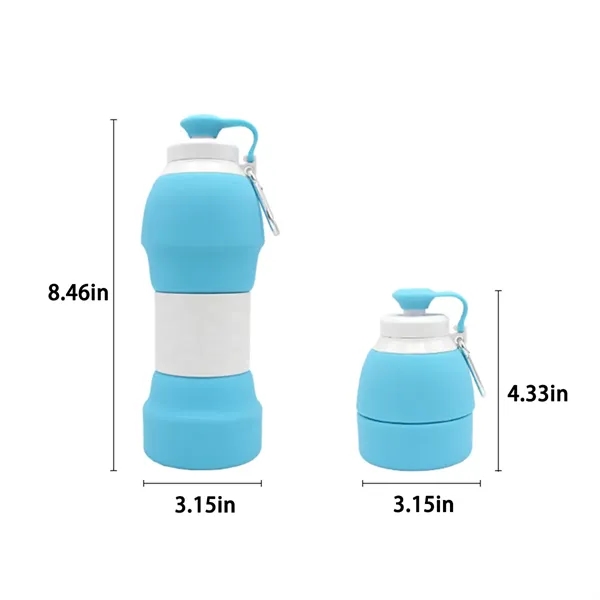 20oz Collapsible Silicone Reusable Portable Water Bottle - 20oz Collapsible Silicone Reusable Portable Water Bottle - Image 1 of 4