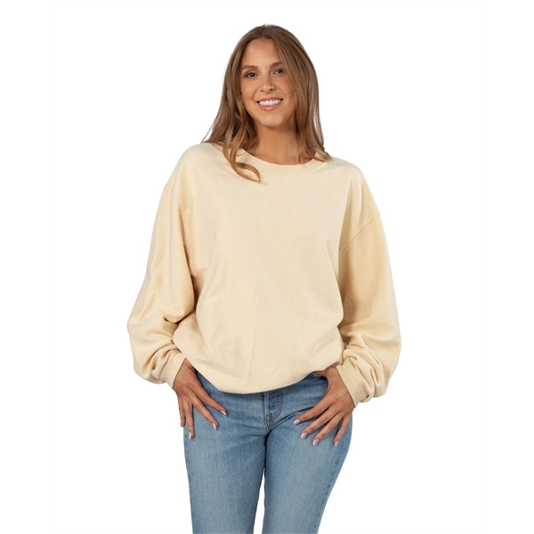 chicka-d Ladies' Corded Crew Sweatshirt - chicka-d Ladies' Corded Crew Sweatshirt - Image 15 of 62