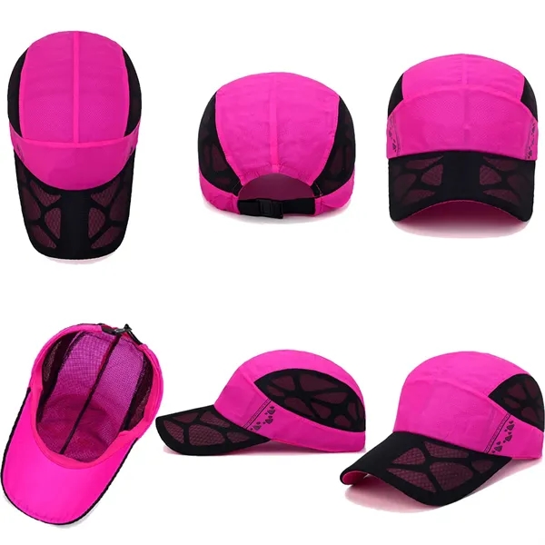 Sun Protection Breathable Fast Dry Unisex Sports Cap - Sun Protection Breathable Fast Dry Unisex Sports Cap - Image 2 of 3