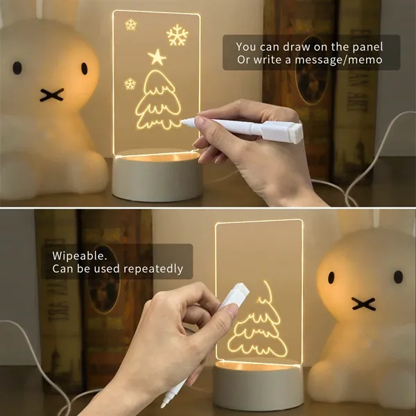 Acrylic Dry Erase Board Lamp Gift - Acrylic Dry Erase Board Lamp Gift - Image 2 of 4