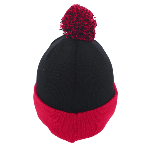 Pacific Headwear Knit Fold-Over Pom-Pom Beanie - Pacific Headwear Knit Fold-Over Pom-Pom Beanie - Image 65 of 130