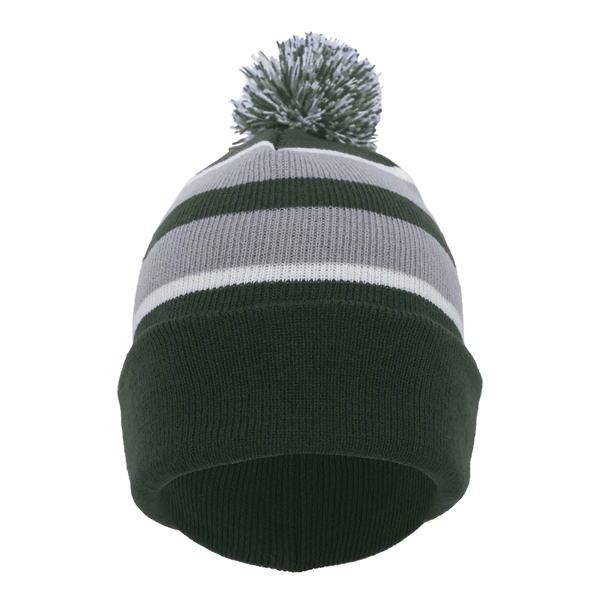 Pacific Headwear Knit Fold-Over Pom-Pom Beanie - Pacific Headwear Knit Fold-Over Pom-Pom Beanie - Image 2 of 130