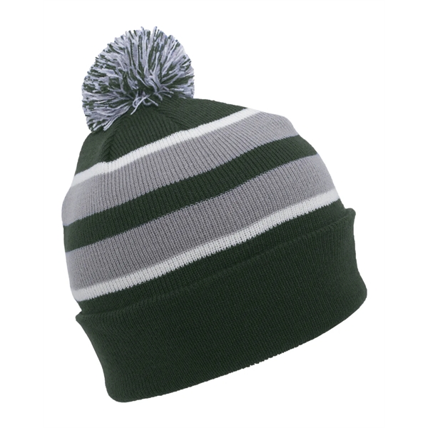 Pacific Headwear Knit Fold-Over Pom-Pom Beanie - Pacific Headwear Knit Fold-Over Pom-Pom Beanie - Image 68 of 130