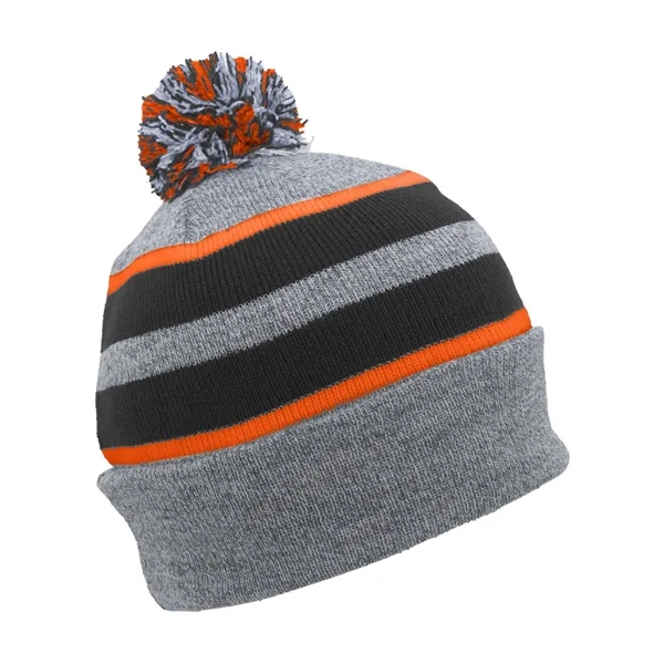 Pacific Headwear Knit Fold-Over Pom-Pom Beanie - Pacific Headwear Knit Fold-Over Pom-Pom Beanie - Image 94 of 130