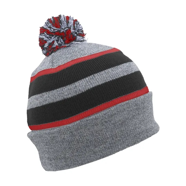 Pacific Headwear Knit Fold-Over Pom-Pom Beanie - Pacific Headwear Knit Fold-Over Pom-Pom Beanie - Image 96 of 130