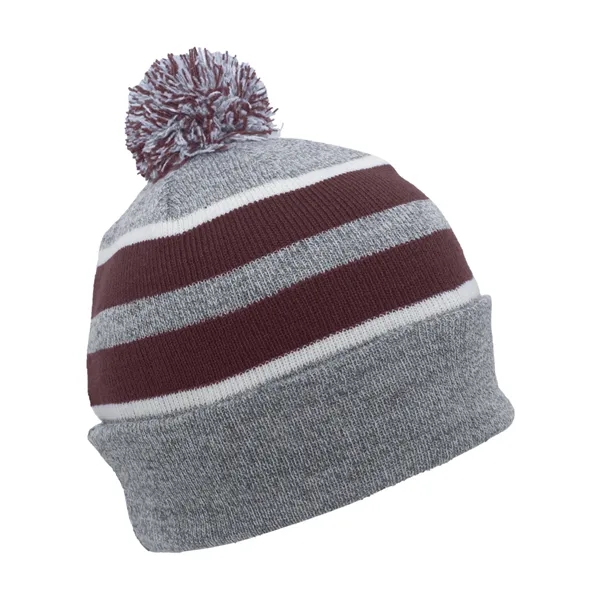 Pacific Headwear Knit Fold-Over Pom-Pom Beanie - Pacific Headwear Knit Fold-Over Pom-Pom Beanie - Image 104 of 130