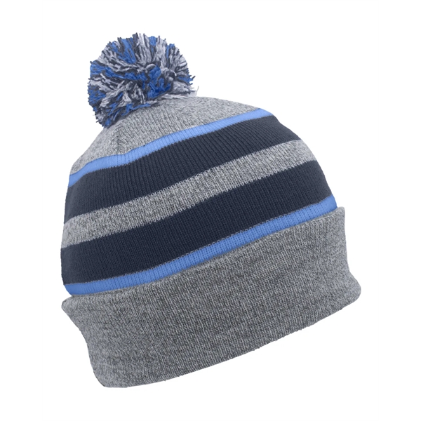 Pacific Headwear Knit Fold-Over Pom-Pom Beanie - Pacific Headwear Knit Fold-Over Pom-Pom Beanie - Image 106 of 130