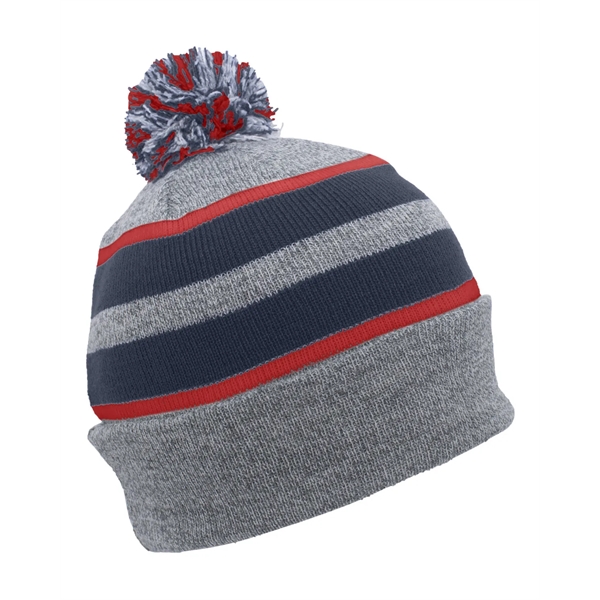 Pacific Headwear Knit Fold-Over Pom-Pom Beanie - Pacific Headwear Knit Fold-Over Pom-Pom Beanie - Image 108 of 130