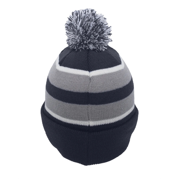 Pacific Headwear Knit Fold-Over Pom-Pom Beanie - Pacific Headwear Knit Fold-Over Pom-Pom Beanie - Image 123 of 130